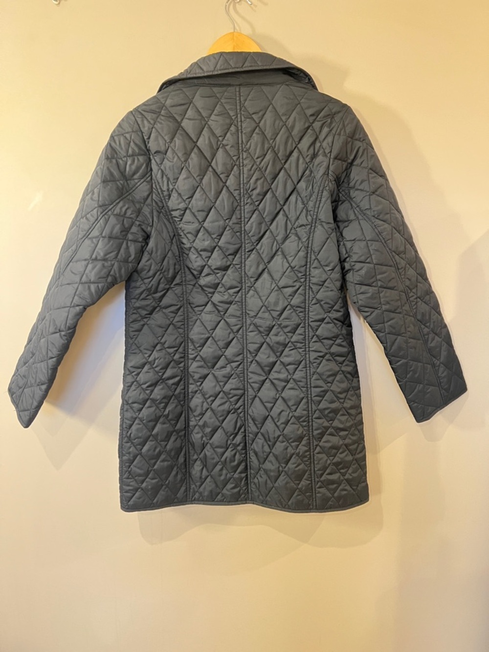 Jockey Quilted Coat in Charcoal - Picture 2 of 3